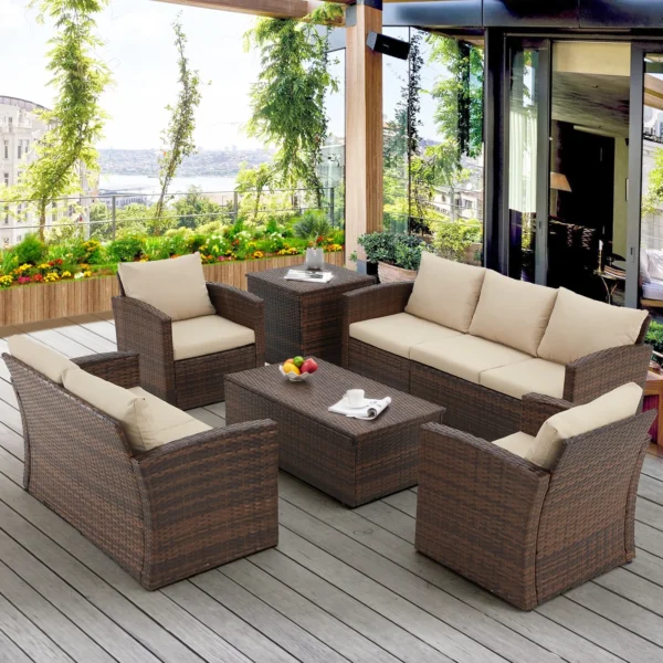 Ezraiderf 7 Pieces Outdoor Furniture Set